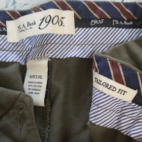 NWT Jo's. A Banks Men's Casual Pants - Picture 5 of 5